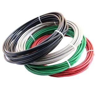 304不锈钢包塑钢丝绳 胶皮大棚塑包过塑钢丝绳钢绞线 细软钢丝绳