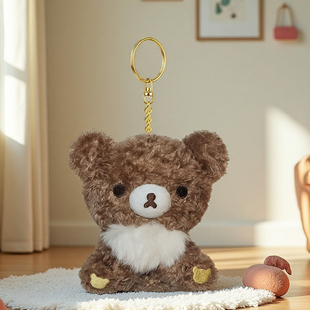 Rilakkuma轻松小熊日本正版轻松熊毛绒公仔挂件钥匙扣环链包配饰