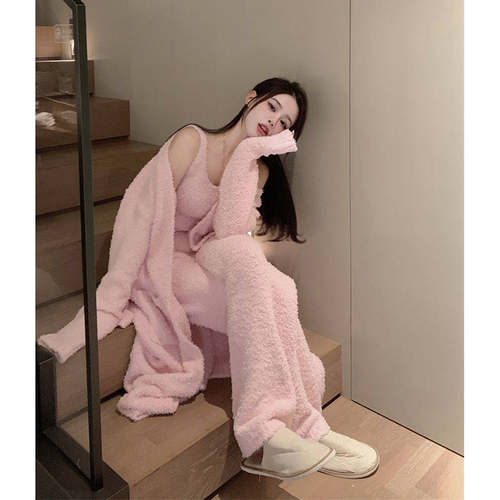 慵懒温柔风中长款软糯外套