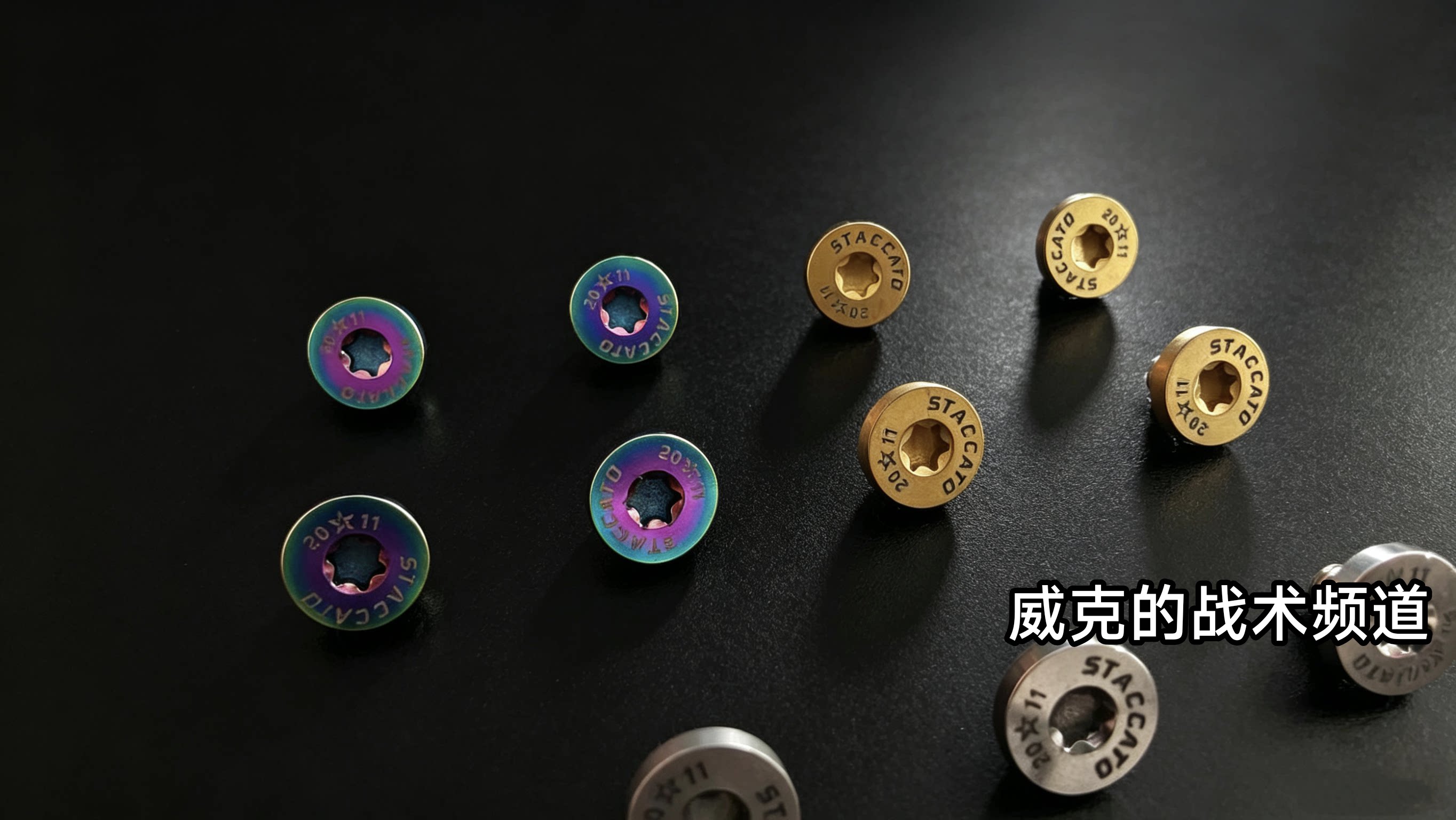 北青/DX2011可用staccato淬火钛合金握把螺丝[装饰品]