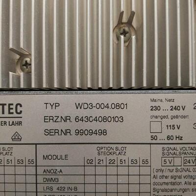 WD3-004.0801 TEC工控模块 工业自动化控制配件议价维修