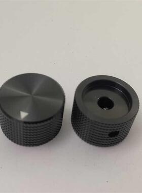 25MMX15.5MM 铝合金旋钮帽 电位器帽 高档旋钮帽 孔6MM 全黑