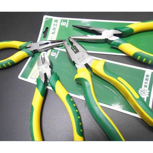 老虎钳钢丝钳斜嘴钳斜口钳尖嘴钳8寸6寸钳子工具多功能省力平口钳