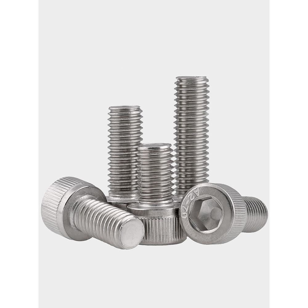 M4M5M6 304不锈钢内六角螺丝加长杯头螺栓*5x6x8x10x14x18x25x160