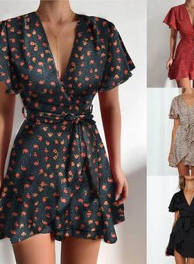 summer dresses dress women plus size 2021 ladies sexy red w