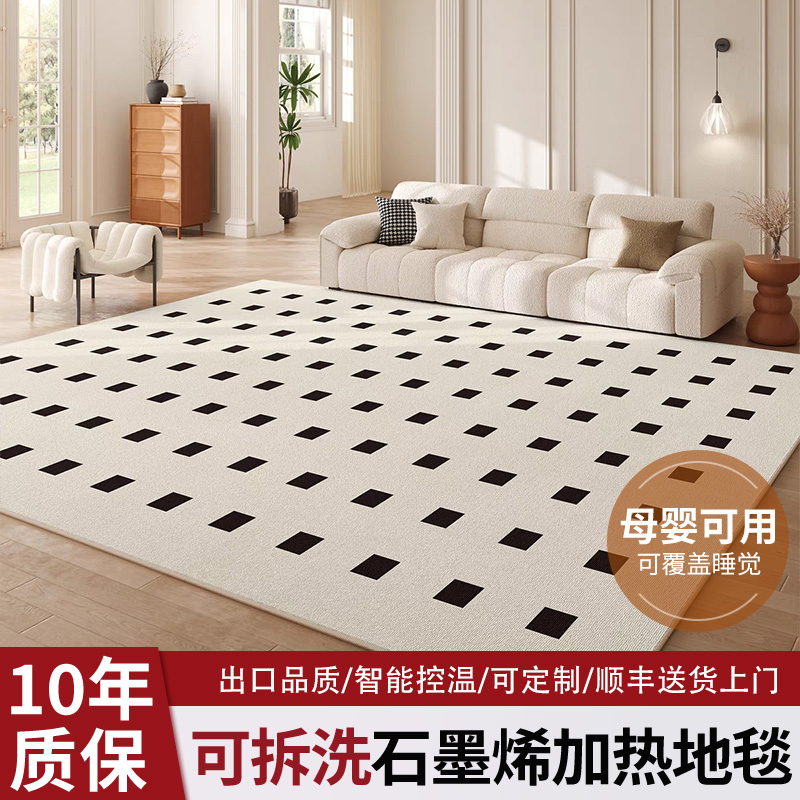 加热地毯可拆洗客厅移动电热地垫