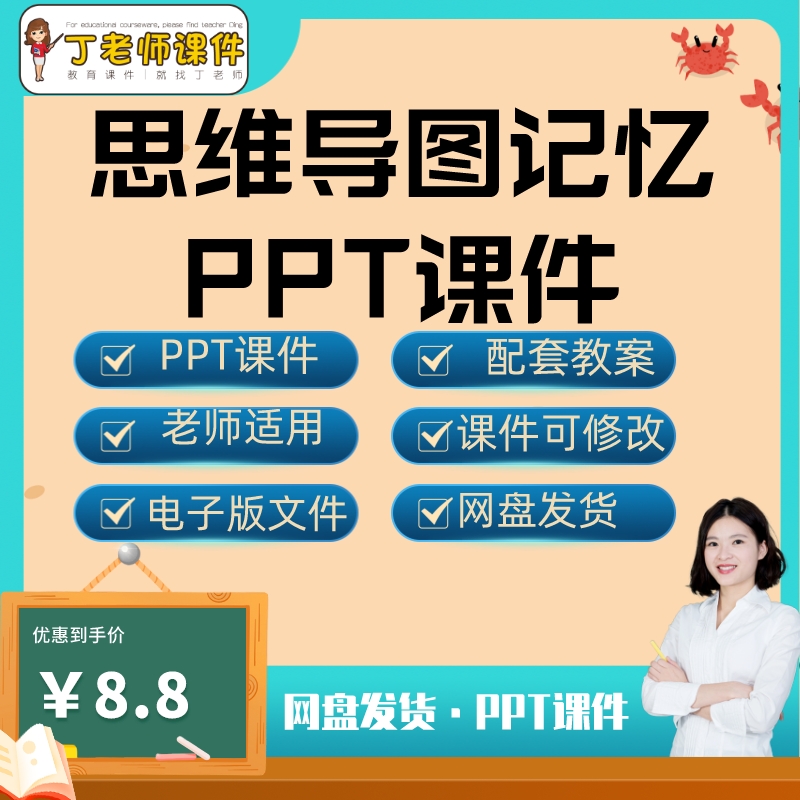 全脑思维导图记忆训练PPT课件教案教师用电子版教程速记教学资料
