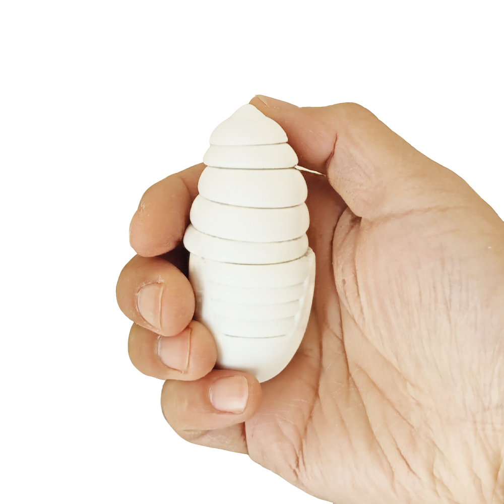 3D打印蚕蛹解压模型玩具仿真动物手办摆件玩偶认知礼物蚕蛾昆虫