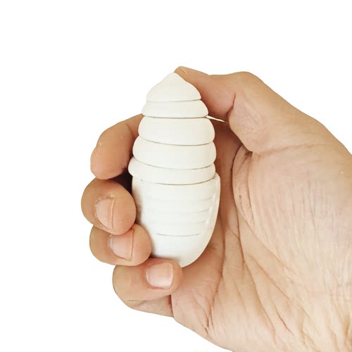 3D打印蚕蛹解压模型玩具仿真动物手办摆件玩偶认知礼物蚕蛾昆虫