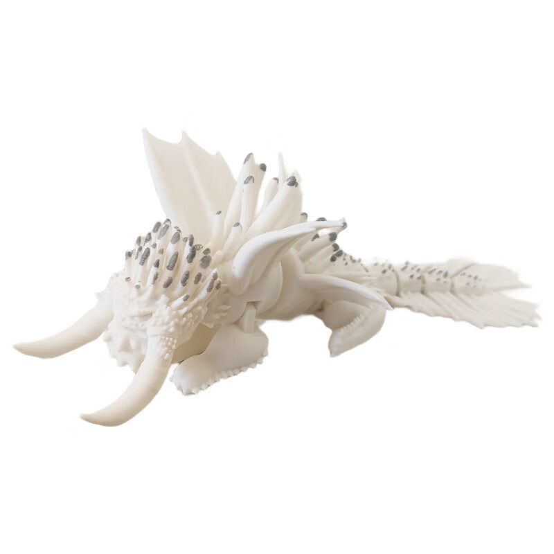 3D打印迷惑巨兽白龙王模型玩具驯龙高手阿尔法四大龙王手办摆件