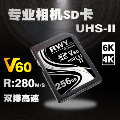 SD卡V60相机高速内存储卡4K双排金手指适用佳能富士尼康松下索尼