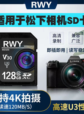 适用于松下DMC-G3 G7 GF2GK GF5 GF6 GF7 GX9单反相机内存储SD卡