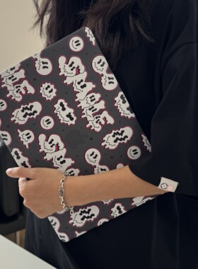 「对生活做个鬼脸」macbook保护壳有趣的电脑壳华为笔记本保护壳微软电脑保护壳笔记本保护套macbook M4外壳