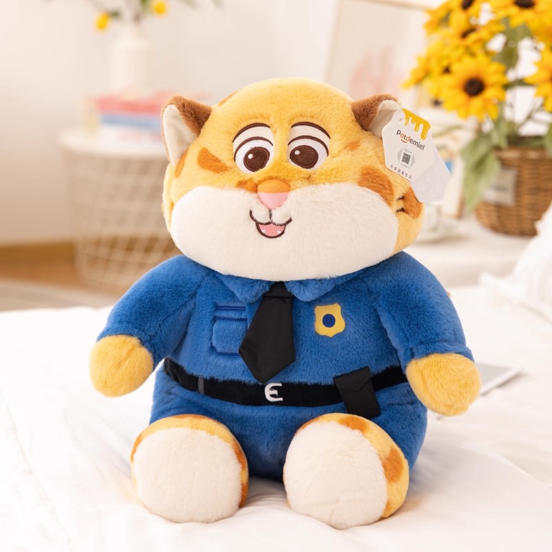 迪士尼正版豹警官玩偶可爱毛绒玩具疯狂动物城公仔抱枕生日礼物女