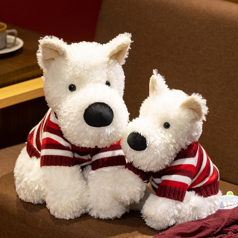 可爱西高地小狗毛绒玩具狗狗玩偶公仔睡觉抱枕布娃娃生日礼物女孩,玩具/童车/益智/积木/模型,毛绒/玩偶/公仔/布艺类玩具,淘宝优惠券,粉丝福利购,淘宝优惠卷