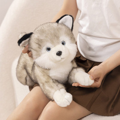正版仿真柴犬哈士奇玩偶
