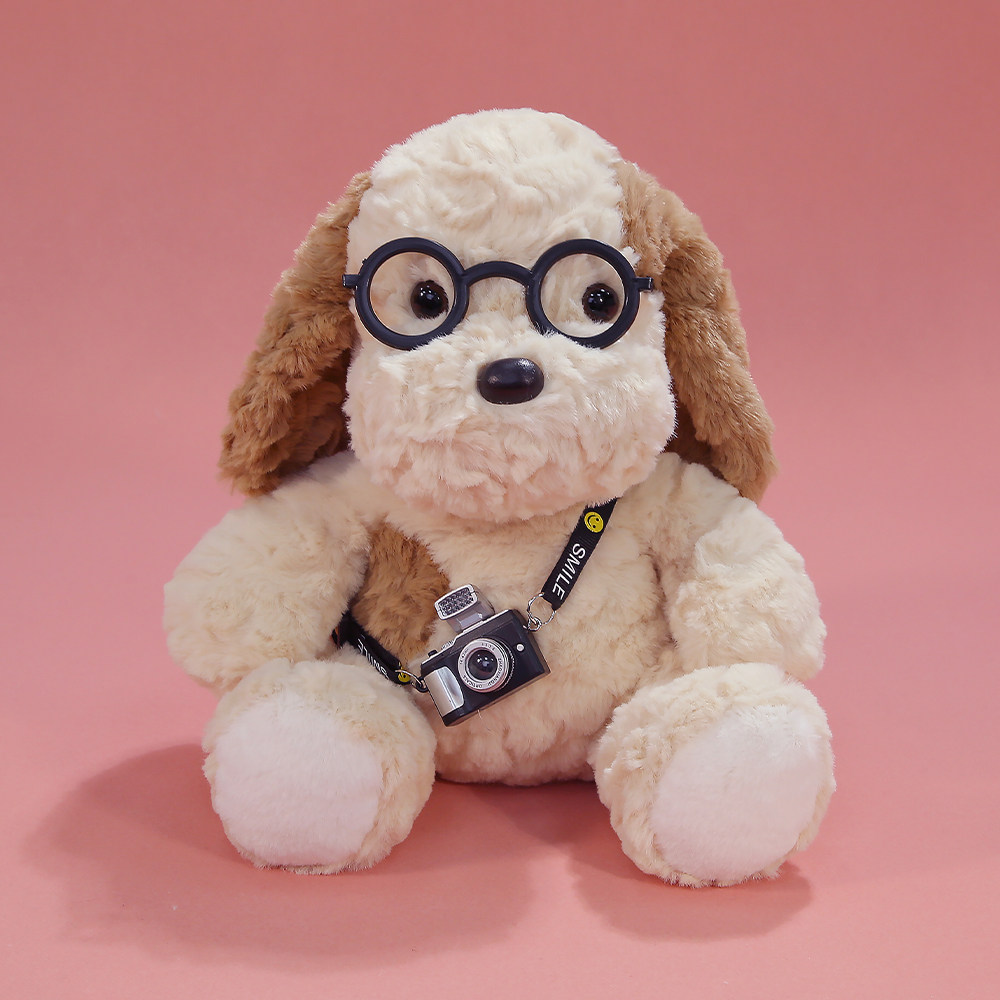 可爱蛋挞小狗毛绒玩具狗狗公仔睡觉抱枕床上玩偶布娃娃女生日礼物