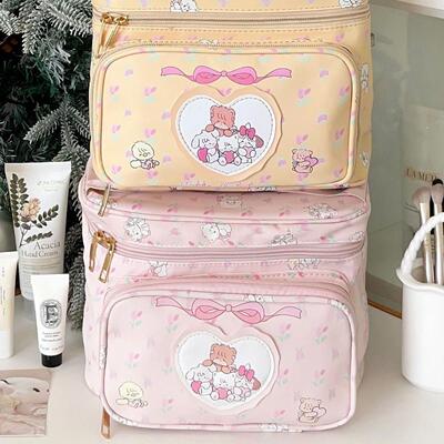 新款可爱公主化妆包大容量卡通网红爆款mikko少女心收纳包手提包