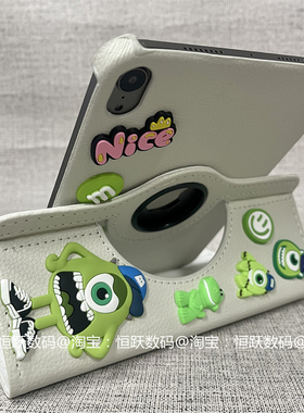 三眼仔A16旋转皮套适用ipad10代保护套10.2寸苹果Air7/6/5/4/3/2平板套10.9壳12.9pro11防摔mini2支架女款9.7