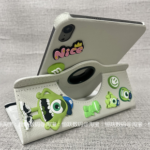 2平板套10.9壳12.9pro11防摔mini2支架女款 9.7 三眼仔A16旋转皮套适用ipad10代保护套10.2寸苹果Air7