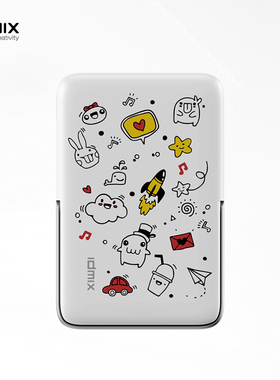 IDMIX卡通涂鸦3C认证磁吸无线充电宝Magsafe磁吸支架适用iPhone17Pro/16/15手表iWatch充电10000毫安移动电源