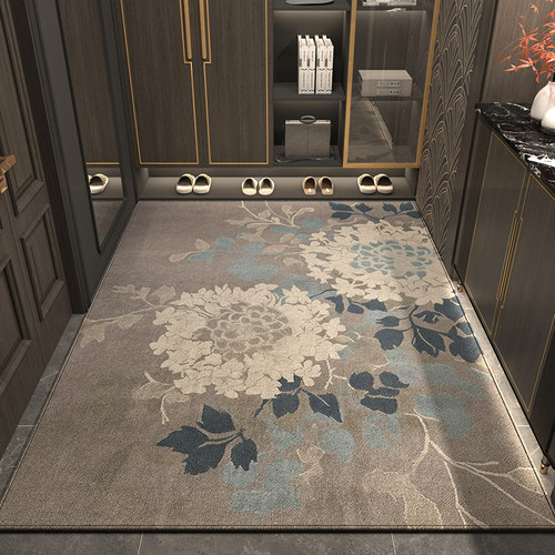 轻奢现代家用进门口地垫入户门垫防滑脚垫子门厅客厅踩脚地毯定制