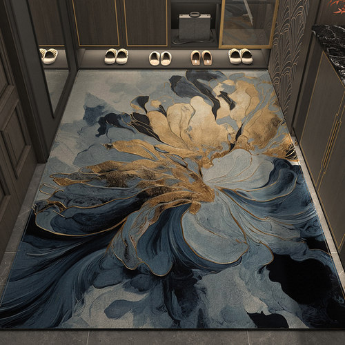 入户门地垫2025新款新中式防滑地毯耐脏可裁剪门口玄关进门地垫