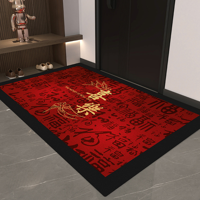 入户门地垫进门脚垫门口地毯出入平安门垫红色喜庆新年2025新款垫