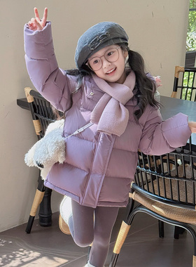 若宿/麦克小乖/UCUB95白鸭绒冬季加厚连帽羽绒服男女童加绒羽绒服