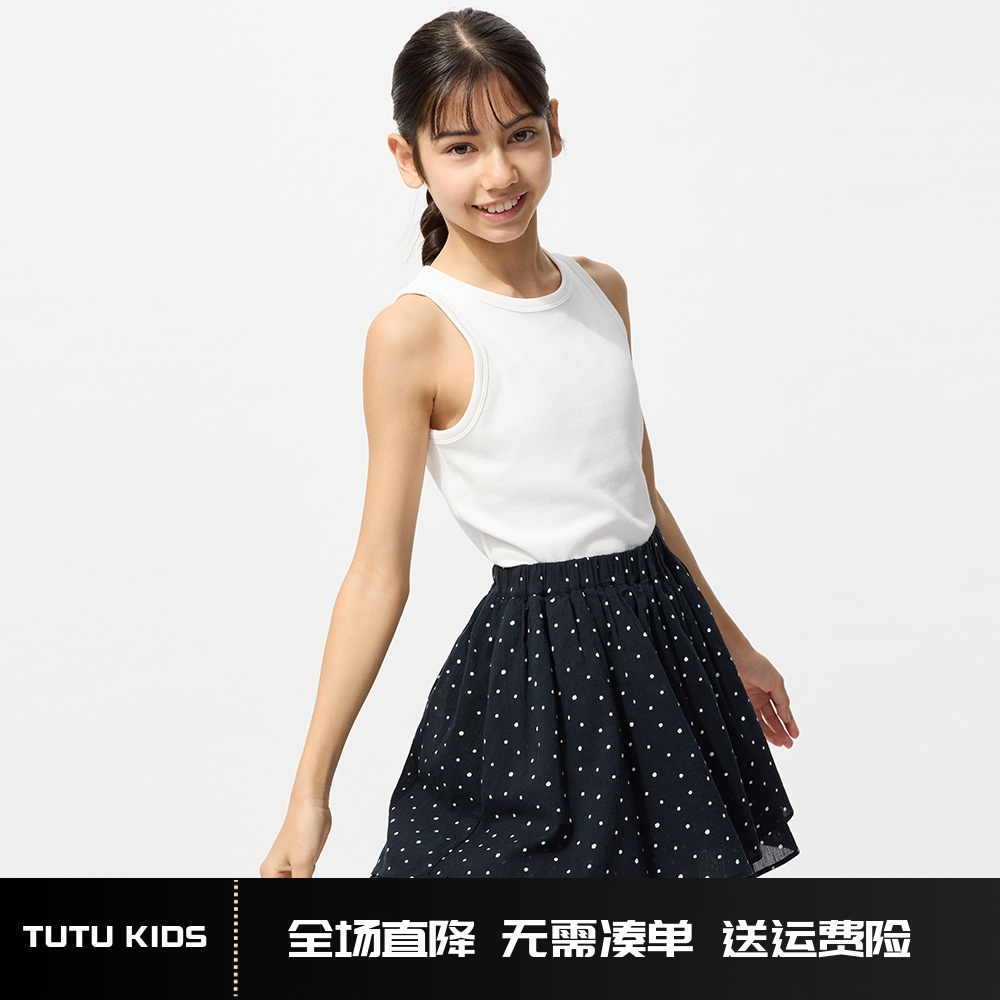 童装女童印花迷你裙裤圆点短裙短裤蛋糕裙防走光25夏季新款474713