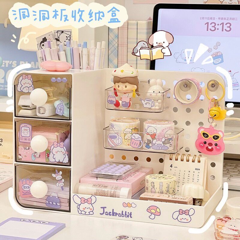 桌面抽屉式笔筒收纳盒学生宿舍办
