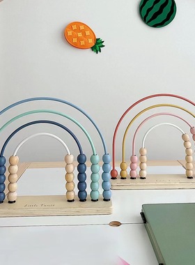 绕珠装饰品珠算架现代轻奢