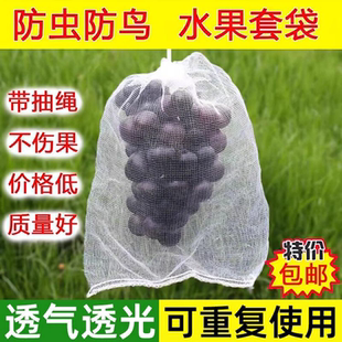 水果套袋防鸟通用袋瓜果防虫专用袋无花果枇杷葡萄桃子苦瓜网眼袋