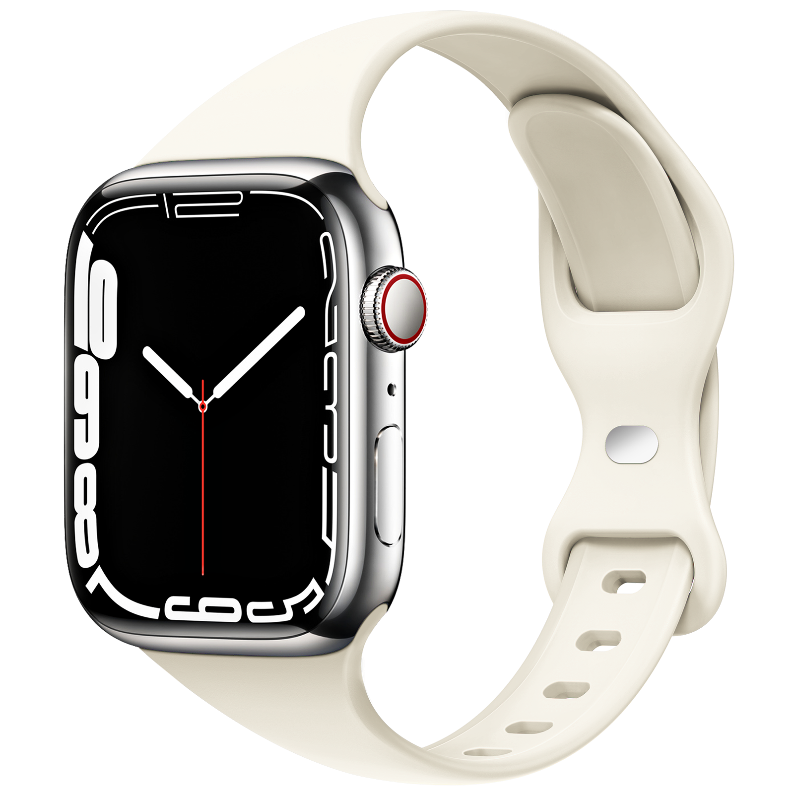 适用苹果apple iwatch 9 8 7 6 5 4 3 2 1手表带液态硅胶细小蛮腰