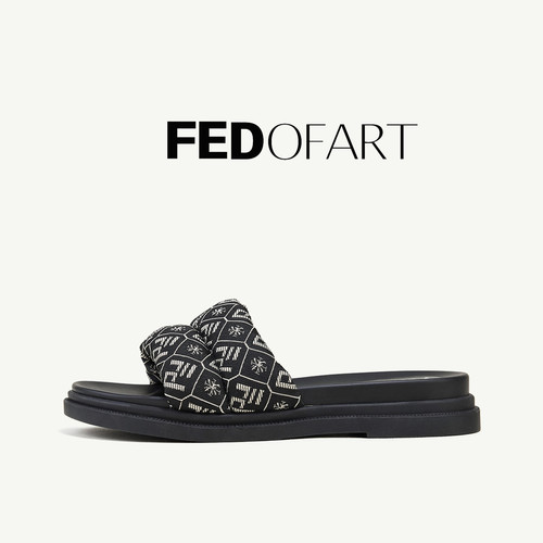 fed女厚底防滑舒适外穿一字拖