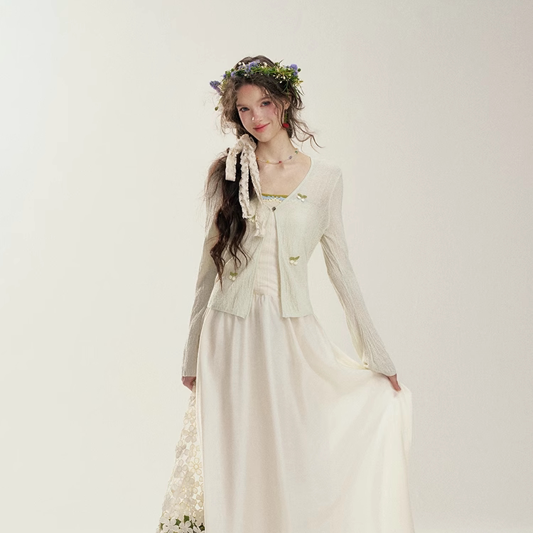 【现货】IHDXD 花边吊带裙2026年春季新款法式浪漫抹胸连衣裙女 - IHDXD品牌店