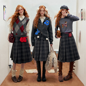 菱格背心 IHDXD花花毛衣 半裙 小狗毛衣