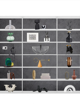 室内简约现代样板房创意摆件