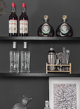 板房间售楼处酒柜吧台前台摆件装饰品酒杯酒具醒酒器抽象装饰画