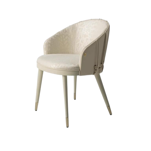 工厂直营布艺皮艺实木轻奢餐椅