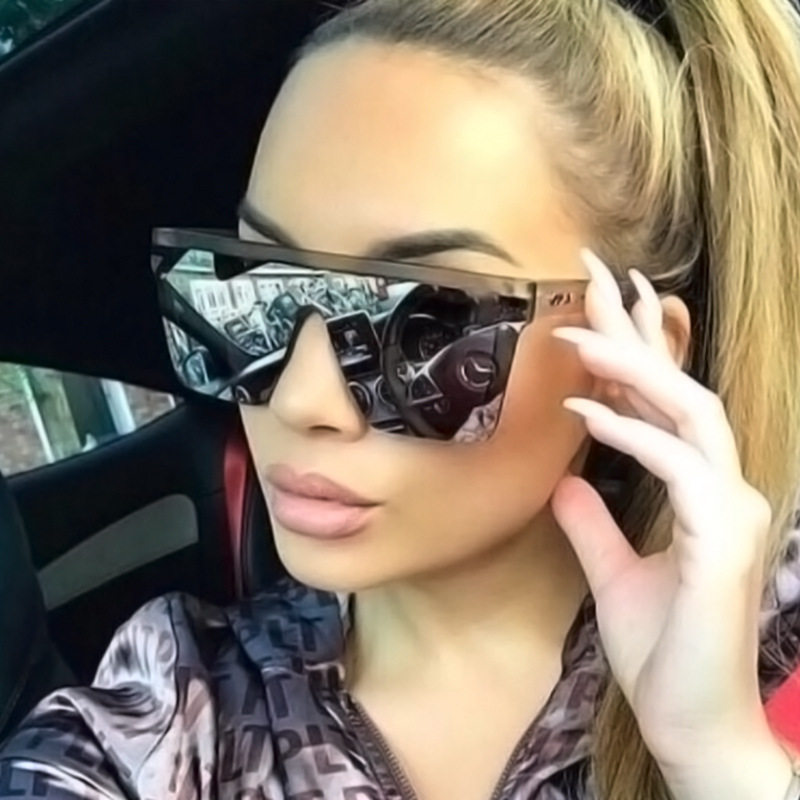 法国coopkoop速卖潮流大框连体太阳镜男大象灰个性墨镜女户外