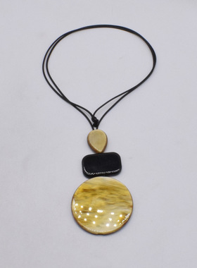 法国CoopKoop民族风几何图形长款项链小众高级感简约时尚吊坠新