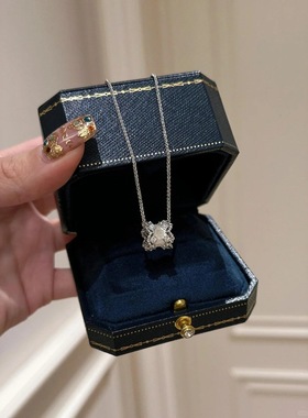 法国coopkoops925银缎带拉丝项链文艺中古轻奢小众设计高级感