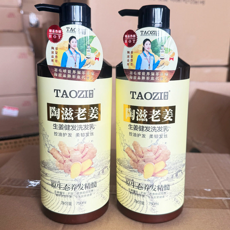 2个装陶滋生姜健发洗发乳750ml清洁油脂控油护发