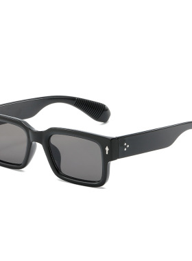 法国coopkoop方形镜框太阳镜男女时尚厚实矩形太阳眼镜黑色灯罩