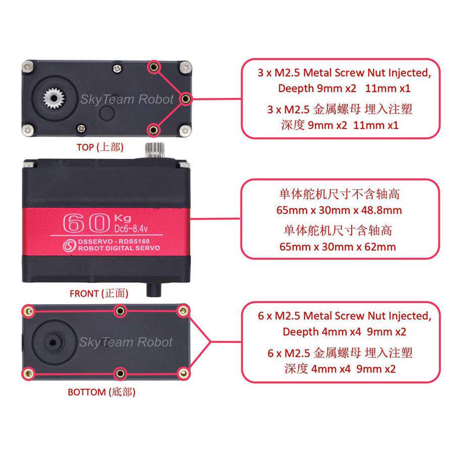 RDS5160 60kg金属齿数码大扭矩力双轴舵机机器人机械臂180270舵机怎么样,好用不?