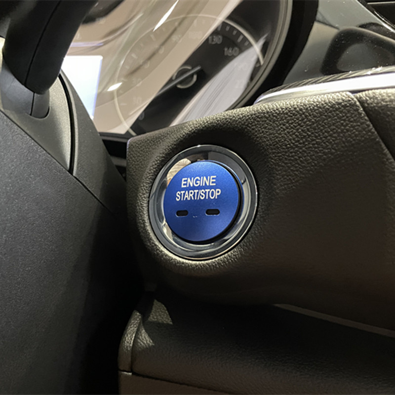 适用名爵mg20-22款zs一键启动点火按钮装饰贴内饰改装按键亮片盖