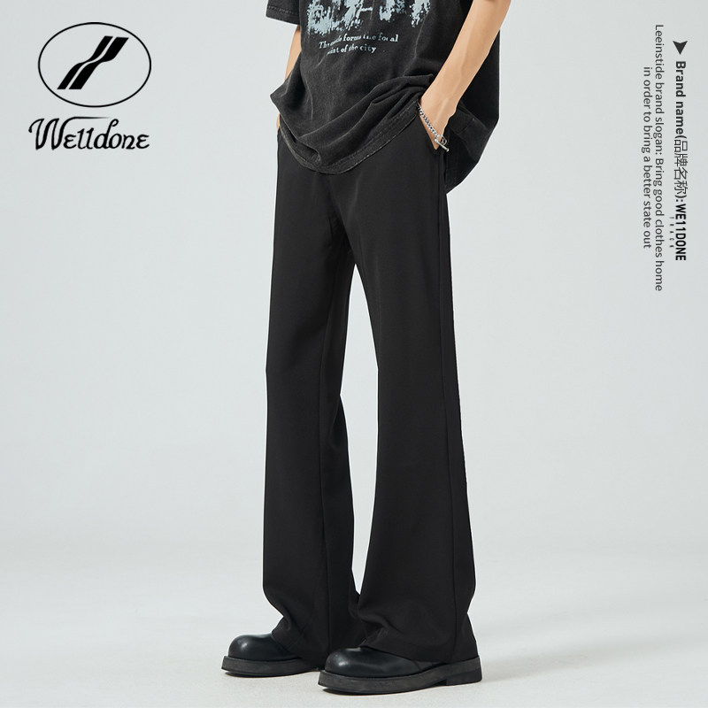 WE11DONE潮牌显瘦垂感西装裤男