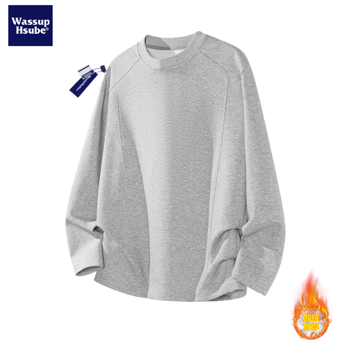 潮流复古拼接卫衣男女