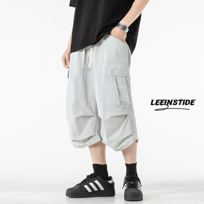 美式纯棉工装短裤男女